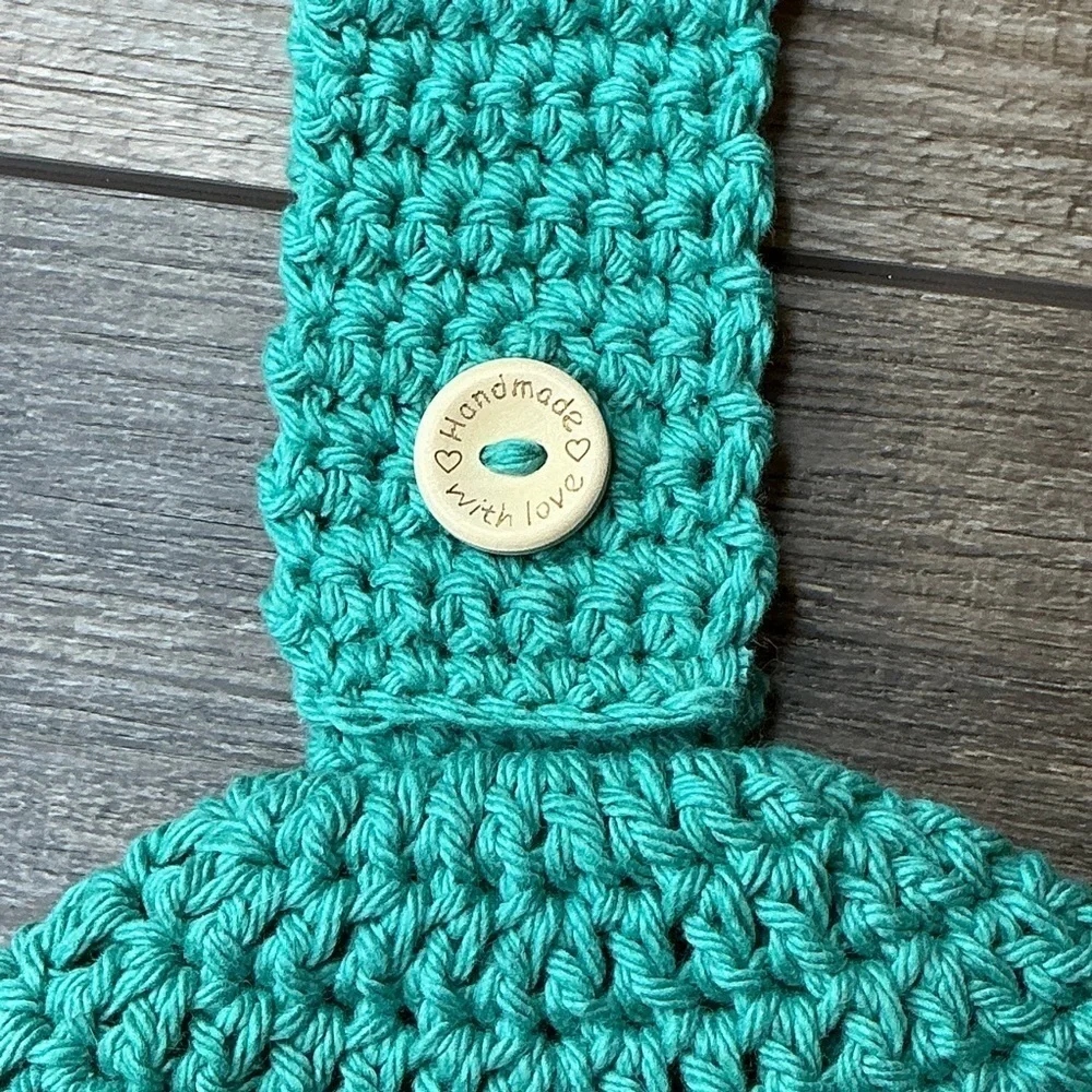 Kitchen Tea Hand Towel Holder Topper Cotton‎ Handcrafted Handmade Crochet